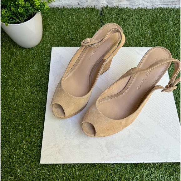 Veronica Beard
Dali Sand Suede Peep-Toe Wedge Platform Sandals size 8 women - Picture 10 of 15